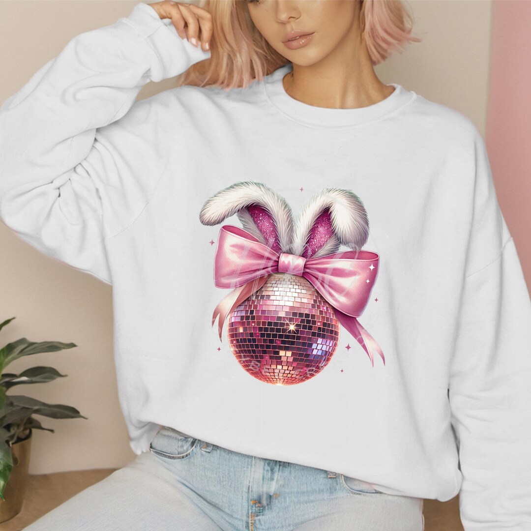 Claire & Charlie Baby Girls Pink Easter Bunny Print Bubble with Collar main image 0