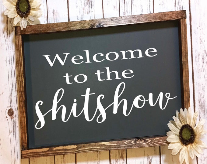 Welcome To The Shitshow Svg, Welcome Svg, Funny Svg, Sarcastic Svg, Adult Humour Svg, Welcome Svg, Downloadable Prints, Sublimation Designs