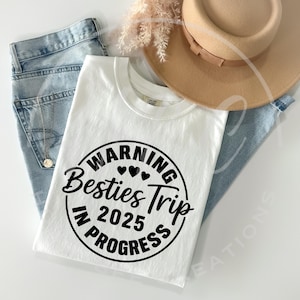 Besties Trip 2025 Svg, Girls Trip Shirt Design, Summer Svg, Bachelorette Shirt Design, Girls Weekend Svg, Girls Trip Png, Road Trip Svg