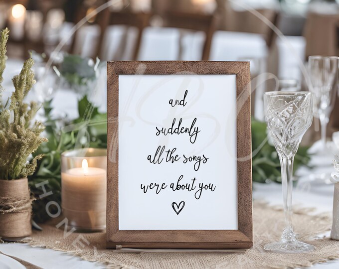 And Suddenly All The Songs Were About You Svg, Wedding Svg, Music Svg, Valentines Day Svg, Love Svg, Valentines Day Svg, Heart Svg