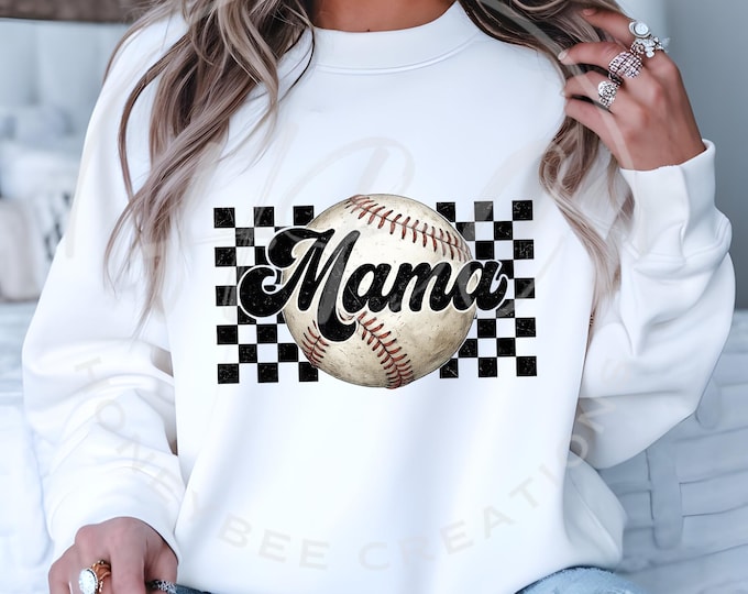 Checkered Baseball Svg, Retro Baseball Svg, Baseball Mama Png, Sports Svg, Baseball Mama Svg, Game Day, Baseball Png, Summer Png, Mama Svg