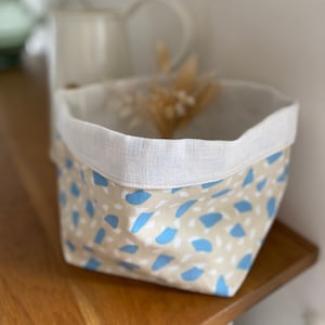 Aufbewahrungskorb aus Stoff, Leertaschen, Topfverdecker, Terrazzo-Muster