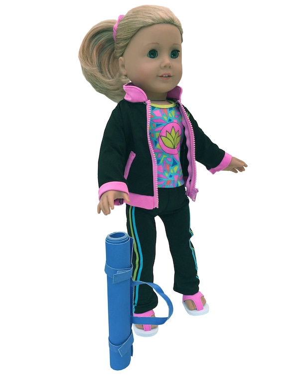 Pink Yoga Pants Rhinestone Star 18 in Doll Clothes Fits American Girl