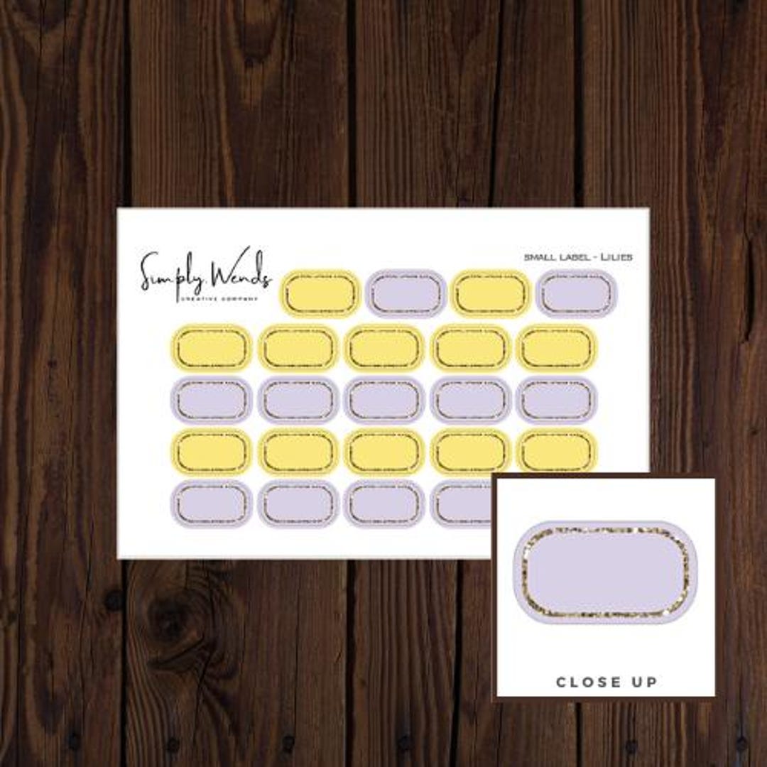 Small Label Stickers – Colorful Planner Labels for Erin Condren & Plum ...