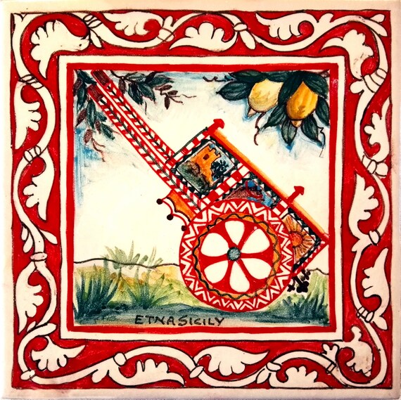 Carretto siciliano in terracotta da dipingere