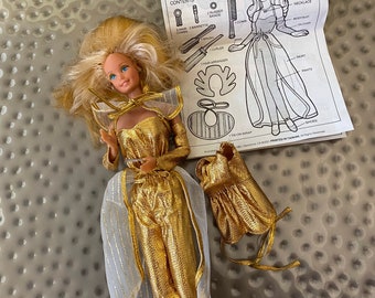 golden dream barbie doll