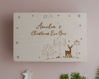 Personalised Christmas Eve Box With Reindeer