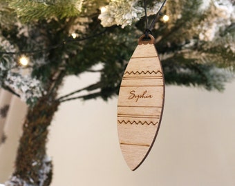 Personalised Wooden Christmas Bauble