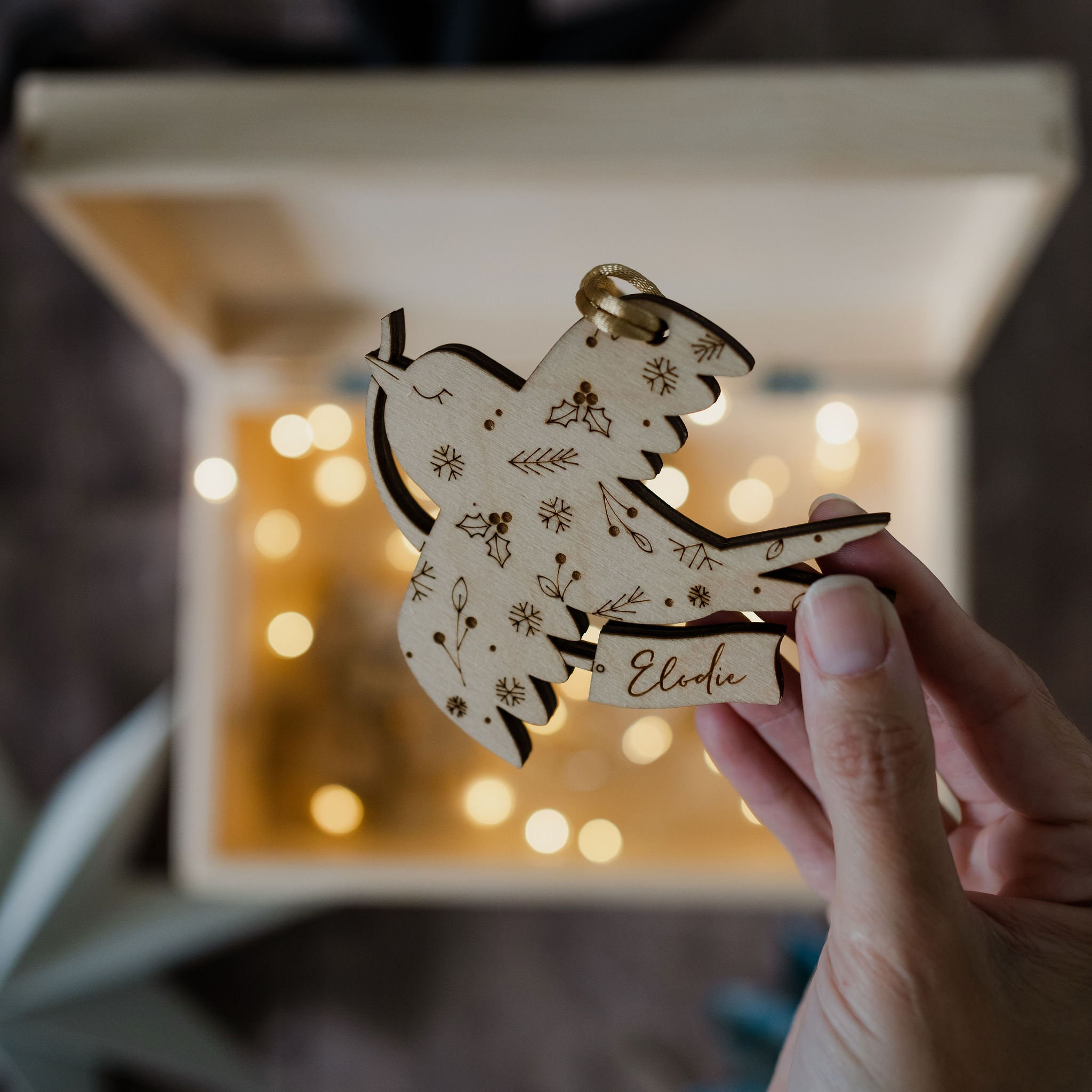Décoration de Noël Personnalisée Pour Oiseaux Décoratifs