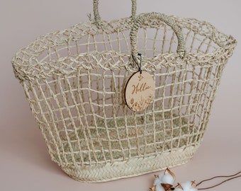 Personalised Woven Wild Palm Bag