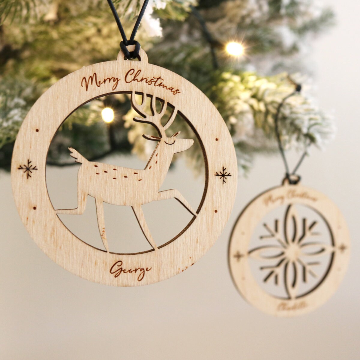 Boule de Noël Renne Personnalisée