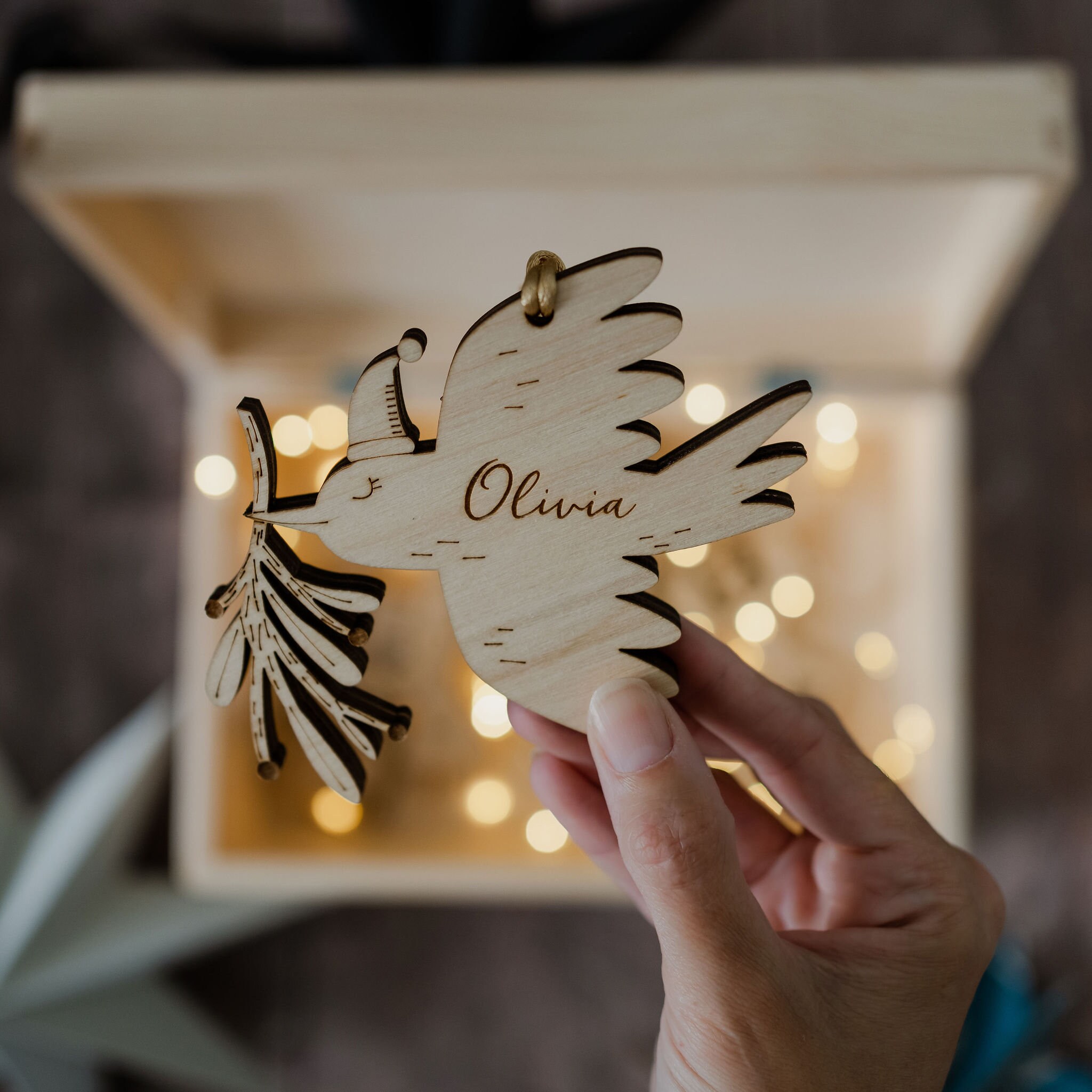 Décoration de Noël Personnalisée Pour Oiseaux Noël