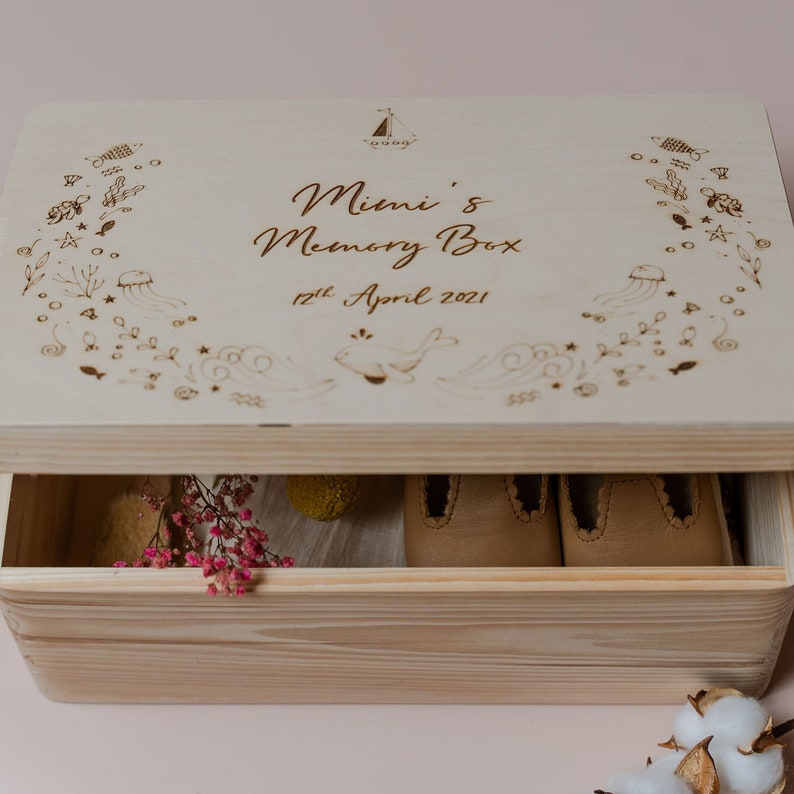 Personalised Under The Sea Memory Box image 3