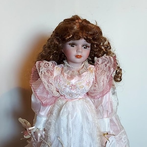 高級ブランド Baby Doll Ceramic Doll Vintage Porcelain Girl Doll アンティーク雑貨