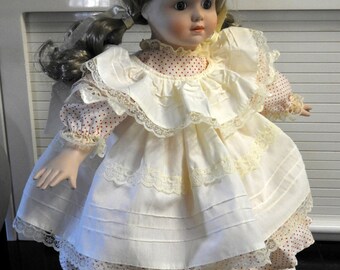 Vintage Porcelain HILLVIEW LANE Limited Edition Doll in