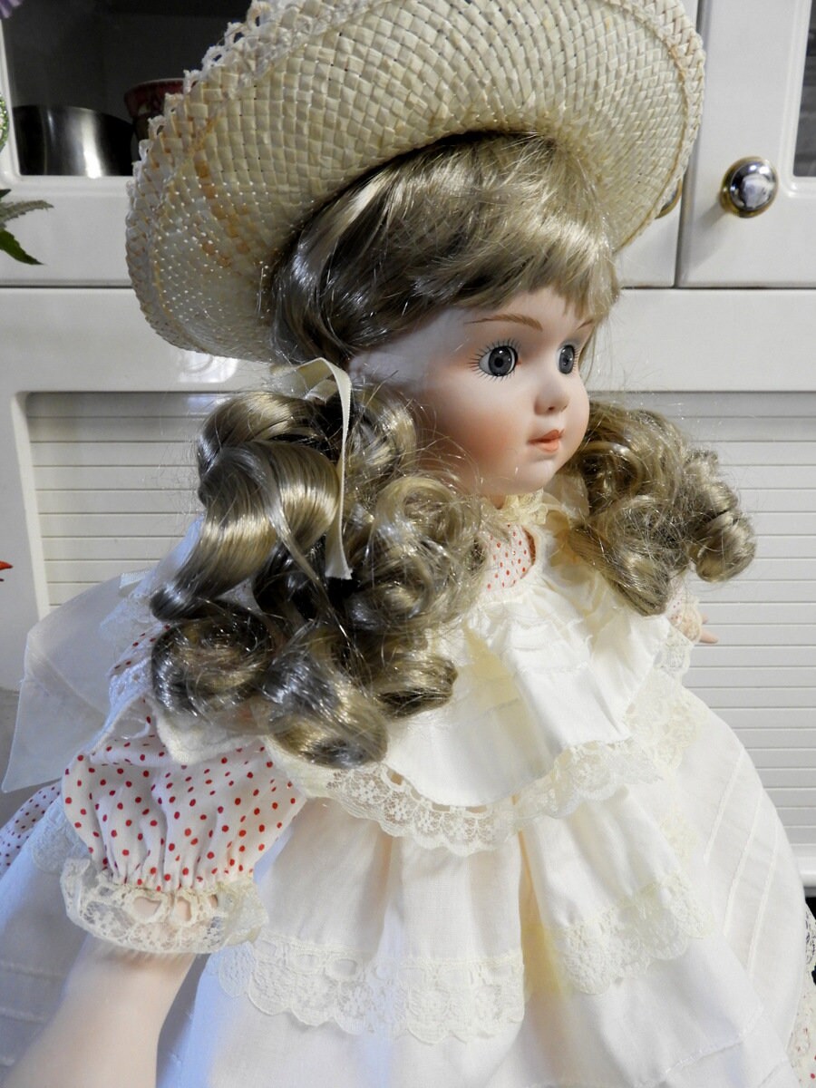 Vintage Porcelain HILLVIEW LANE Limited Edition Doll in