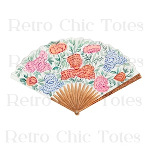 Vintage Hand Fan PNG, Floral Folding Fan Clipart, Antique Decorative Fan, Elegant Victorian Fan Art, Retro Fan Illustration
