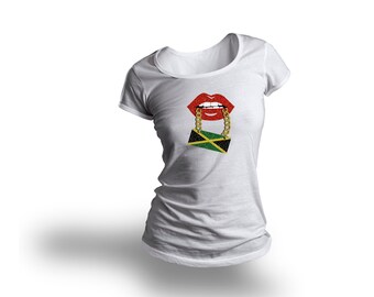 50th Compleanno Donna T-shirt 50 FAVOLOSO Labbra Bacio Amore Divertente Compleanno Regalo Top