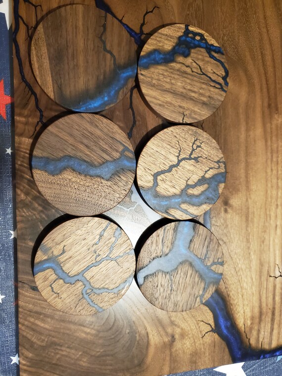 Wood Resin Coasters Drinkware Coasters