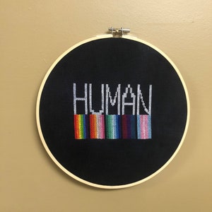 Human Pride Cross Stitch Pattern