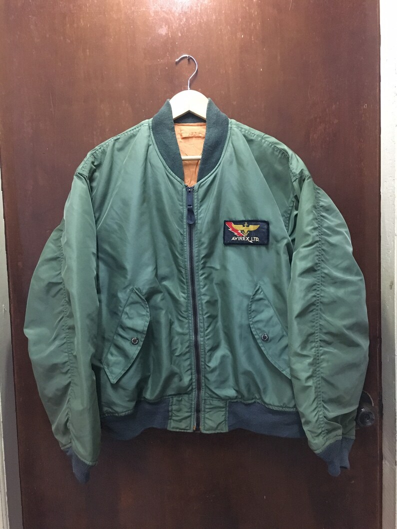 Vintage Avirex 80s Bomber Jacket Vintage Avirex Flight Jacket Etsy UK