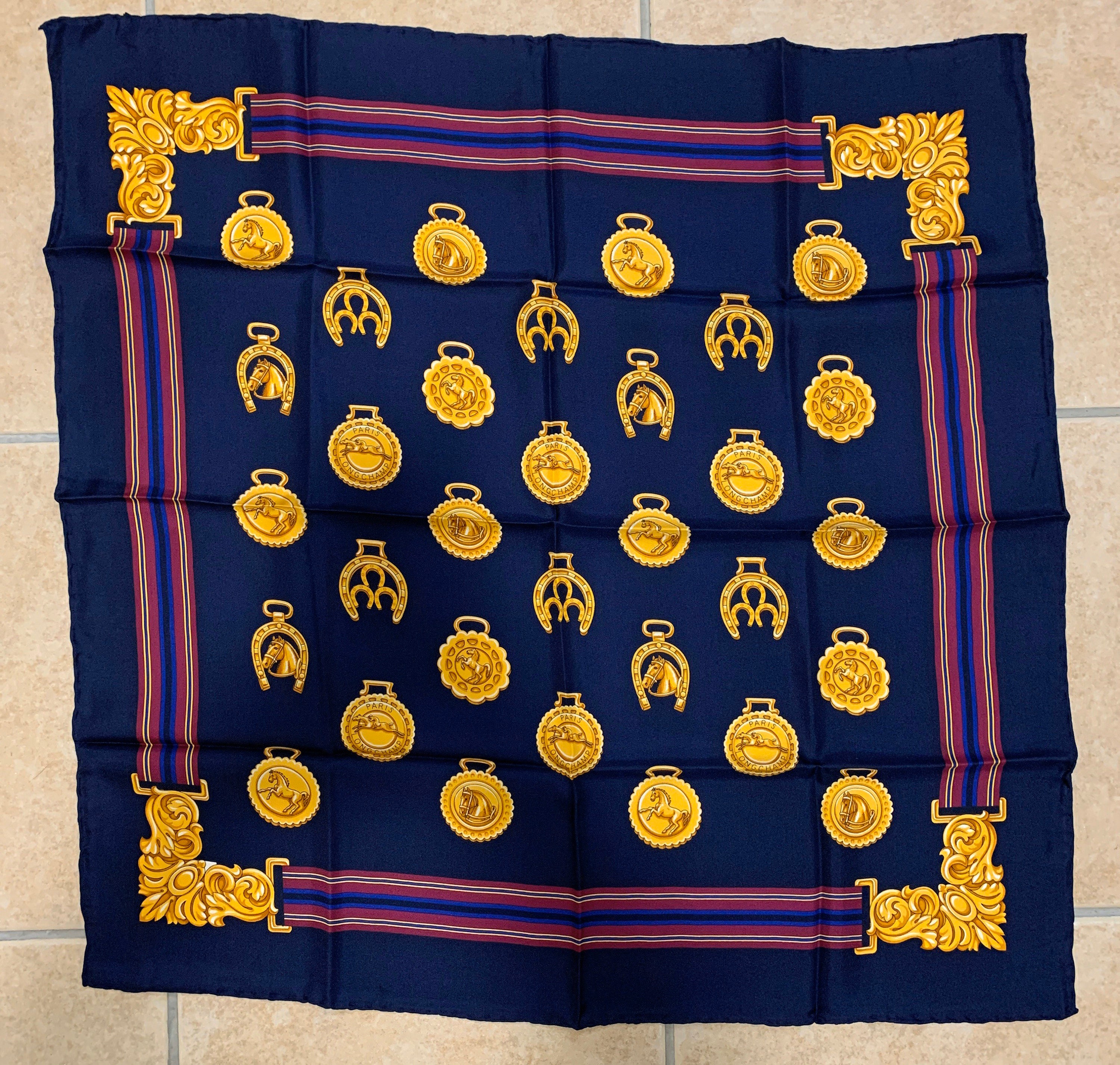 longchamp silk scarf