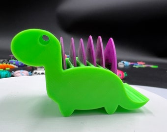 Mini Dinosaur Pick Holder • Holds 6 • Music Accessory Organizer