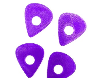 Pick Shaped Strap Blocks 4 Pack - Translucent Purple