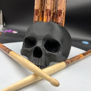 Skull Drum Stick Holder - Holds 10 Sticks