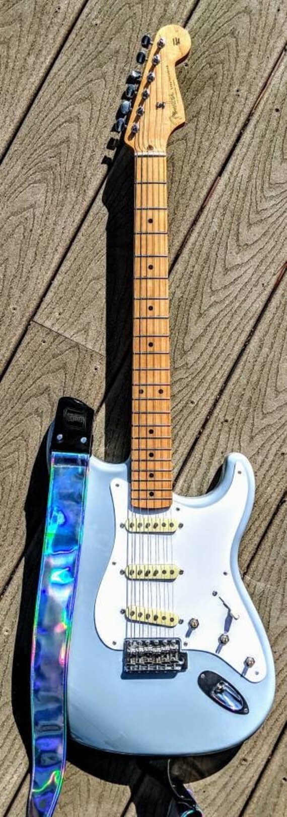 Holographic cheap guitar strap
