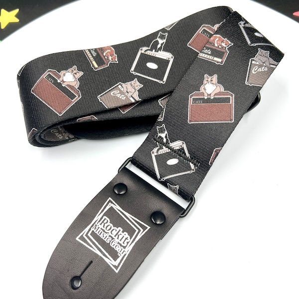 Cats on Amps Handmade Guitar Strap