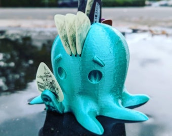 Rocktopus Guitar Pick Holder Teal Silk V3