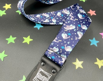 Sharks in Space Guitar Strap