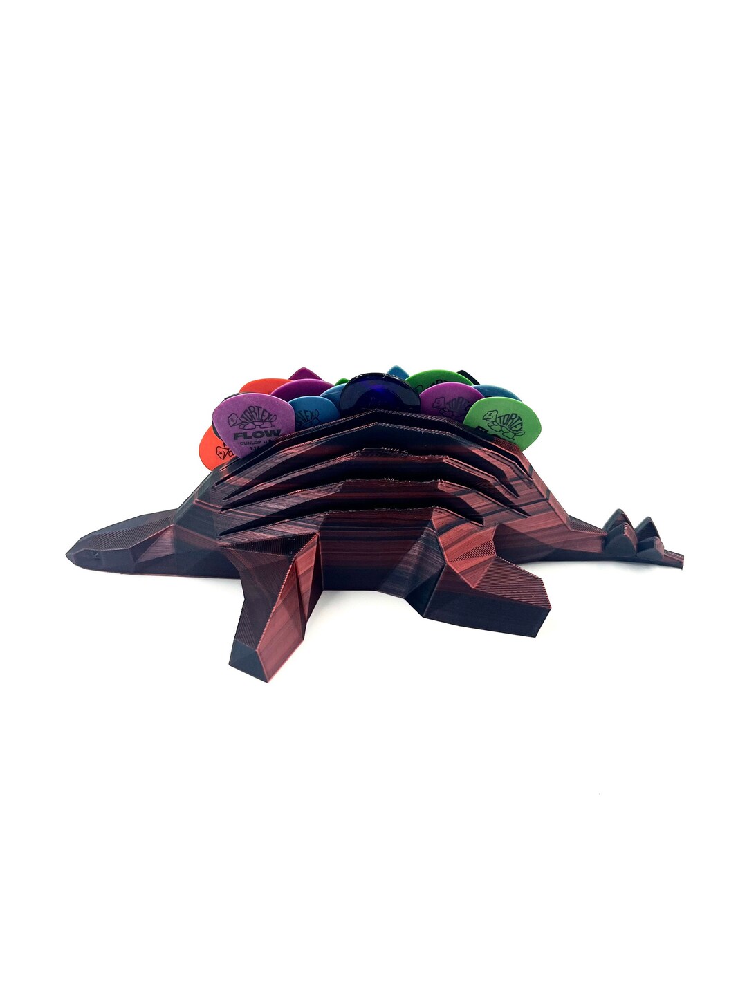Giant Stegosaurus Guitar Pick Holder Red/black Color Shift Etsy