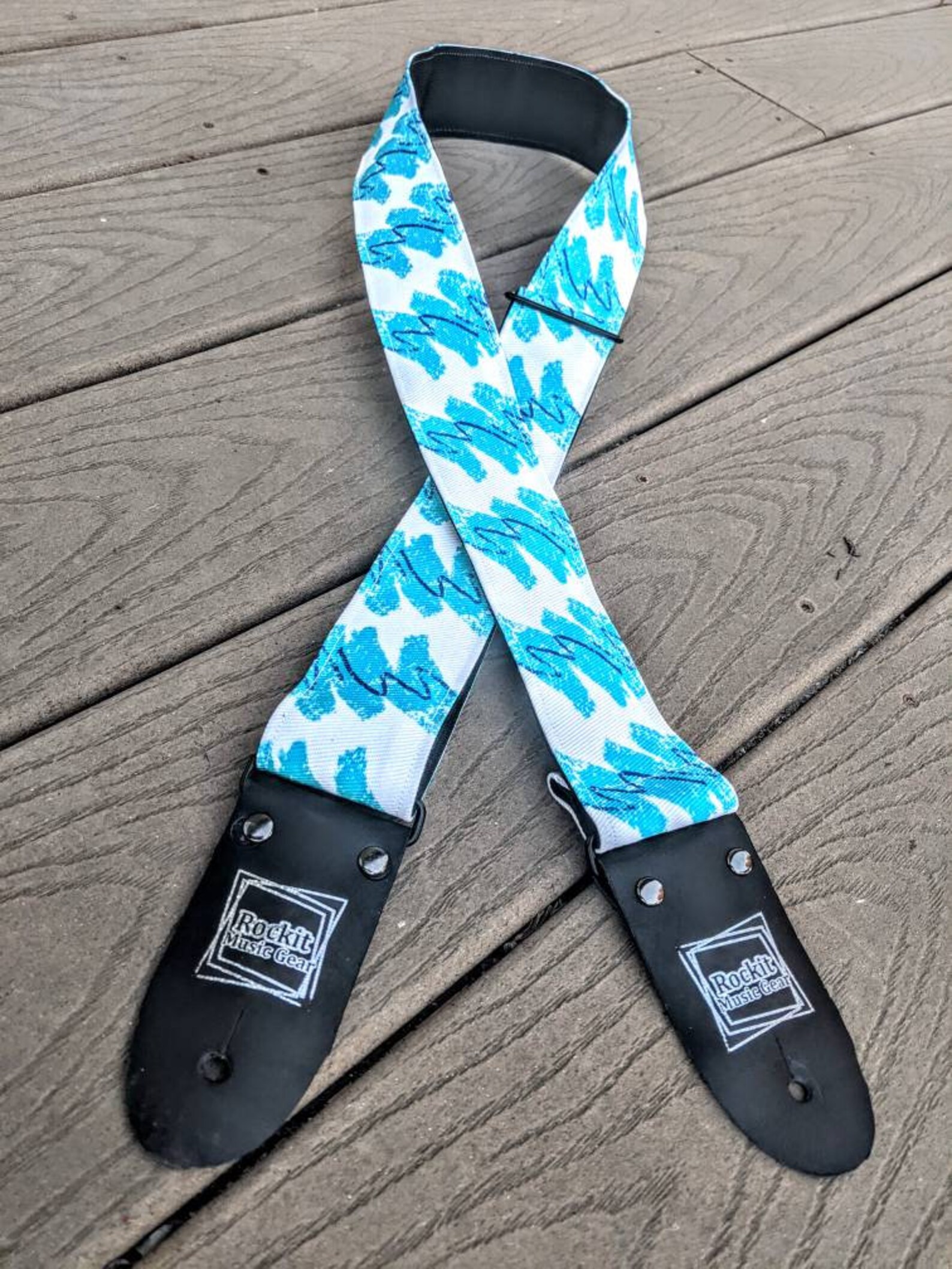 Snazzy 90s Cup Jazz Print Handmade Guitar Strap Etsy