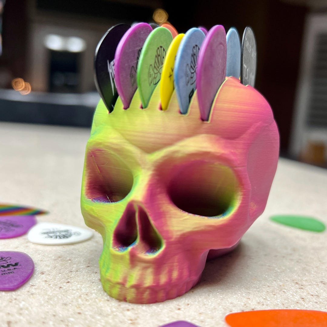 Mega Mohawk Mega Mohawk Skull Pick Holder - Etsy