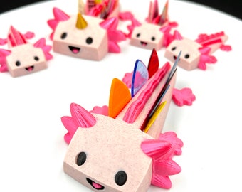 Axolotl Guitar Pick Holder Pink/Hot Pink