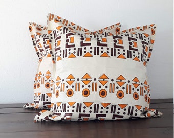 Items Similar To One African Print Pillow Cover With Envelope