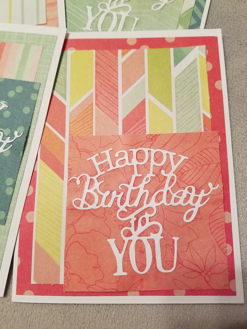 Red Pattern Die Cut Cards Greeting Cards Stationary Blank Inside General Cards Folded Note Cards Special Occasion Happy Birthday