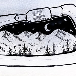 Original Climbing Illustration