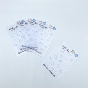 Carte de ruban adhésif en Washi réutilisable, carte de ruban adhésif en washi de poche, porte-clés en ruban adhésif Washi, jolie carte en ruban adhésif washi, support de ruban adhésif washi, planificateur à emporter, rubans adhésifs washi