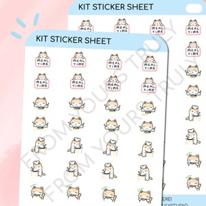 K38 - Kit Autocollants pour l'heure des repas, autocollants pour le déjeuner, autocollants pour aliments, autocollants pour petit-déjeuner, autocollants pour routine, autocollants pour dîner, autocollants adorables pour agenda