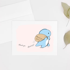 Merci Dino, merci beaucoup, carte de remerciement pleine d'esprit, carte de remerciement, jolie voiture de remerciement, carte d'amour, carte de remerciement, carte de remerciement amusante
