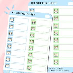 Etiquette K9-Kit, étiquettes pour agenda, étiquettes nominatives, adorables autocollants pour agenda, autocollants pour étiquettes, feuille d'autocollants, autocollant emoti, autocollants pour la rentrée