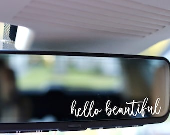Car Mirror Decal, Auto Decor