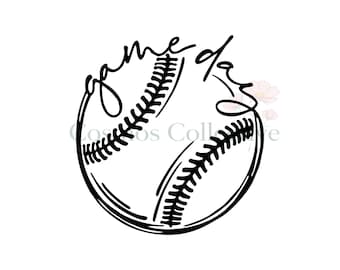 Baseball Gameday SVG: Softball Digital Cut File (Digital Download)