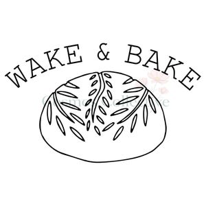 Wake and Bake Sauerteig SVG: Digitale Schnittdateien (svg, png, jpg, pdf, gsp)