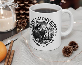 Great Smoky Mountains National Park Mug, Smoky Mountains Gifts, National Parks Mugs