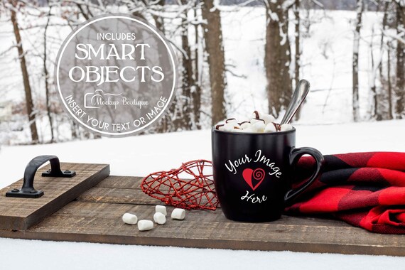 Mug Mockup Mug Mockup With Snow Background Winter Mug Etsy