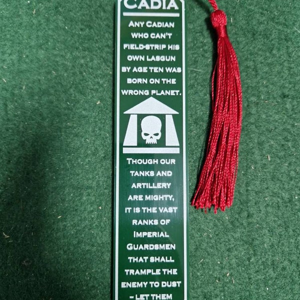 Cadia themed bookmark